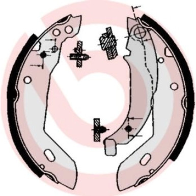 Brembo Bremsbackensatz ESSENTIAL LINE S 61 512