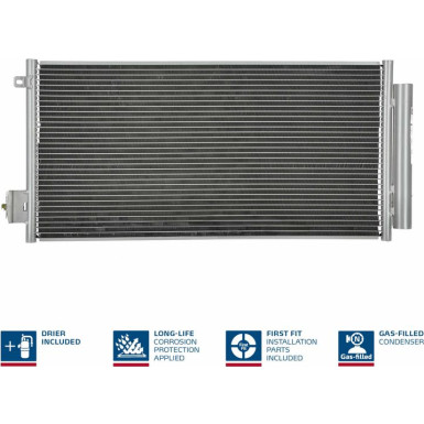 940395 Kondensator, Klimaanlage ** FIRST FIT **