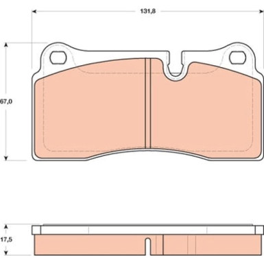 GDB1816 Bremsbelagsatz, Scheibenbremse