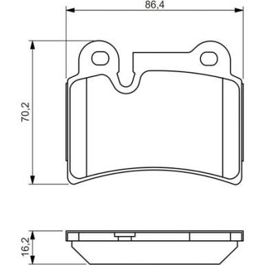 0 986 494 210 Bremsbelagsatz, Scheibenbremse