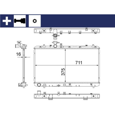 Mahle | Kühler, Motorkühlung | CR 1314 000S