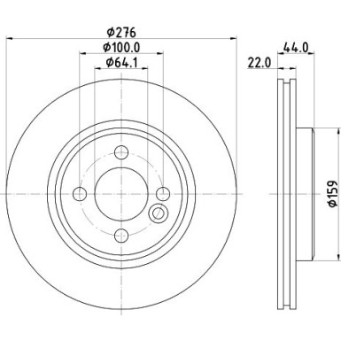 Hella | Bremsscheibe | 8DD 355 120-611
