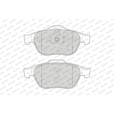 Ferodo | Bremsbelagsatz, Scheibenbremse | FDB1541