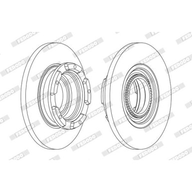 Ferodo | Bremsscheibe | DDF2472 Ferodo | Bremsscheibe | DDF2472