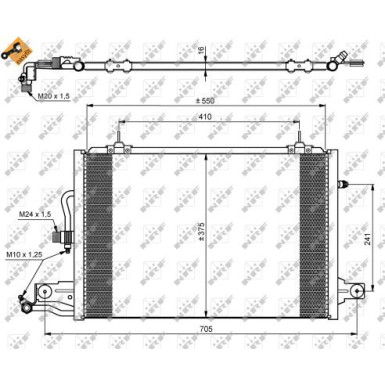 35031 Kondensator, Klimaanlage EASY FIT