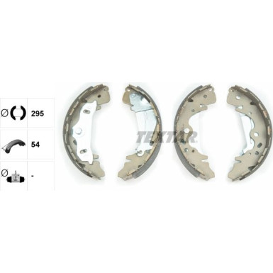 91075800 Bremsbackensatz 91075800 Bremsbackensatz