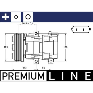 Mahle | Kompressor, Klimaanlage | ACP 88 000P
