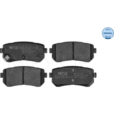 025 256 7716 Bremsbelagsatz, Scheibenbremse MEYLE-ORIGINAL: True to OE.