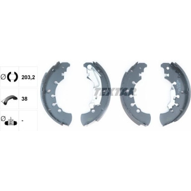 91061100 Bremsbackensatz 91061100 Bremsbackensatz