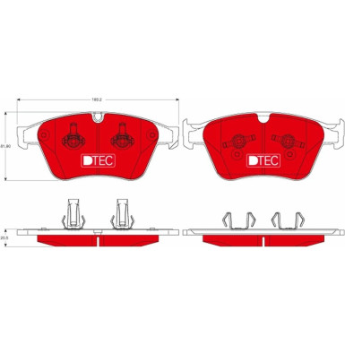 TRW Bremsbelagsatz, Scheibenbremse DTEC COTEC GDB1794DTE
