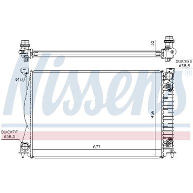 Nissens | Kühler, Motorkühlung | 60232A Nissens | Kühler, Motorkühlung | 60232A