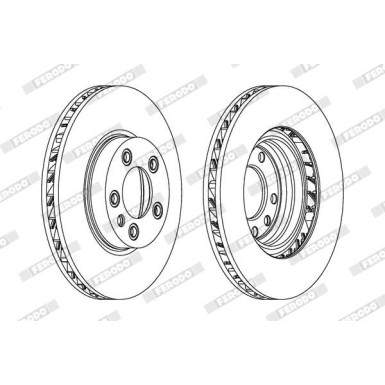 Ferodo | Bremsscheibe | DDF1591RC-1 Ferodo | Bremsscheibe | DDF1591RC-1