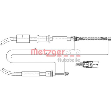 1281P1 Seilzug, Feststellbremse 1281P1 Seilzug, Feststellbremse