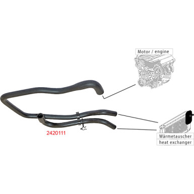2420111 Kühlerschlauch