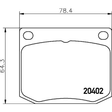Hella | Bremsbelagsatz, Scheibenbremse | 8DB 355 017-381