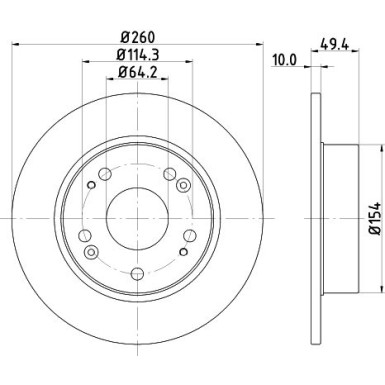 Hella | Bremsscheibe | 8DD 355 118-731