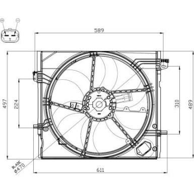47897 Lüfter, Motorkühlung 47897 Lüfter, Motorkühlung