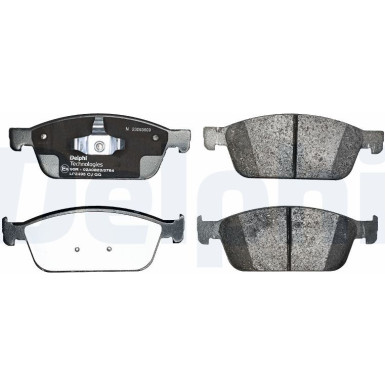 LP2495 Bremsbelagsatz, Scheibenbremse