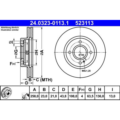 24.0323-0113.1 Bremsscheibe PowerDisc