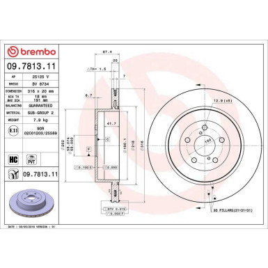 Brembo | Bremsscheibe | 09.7813.11