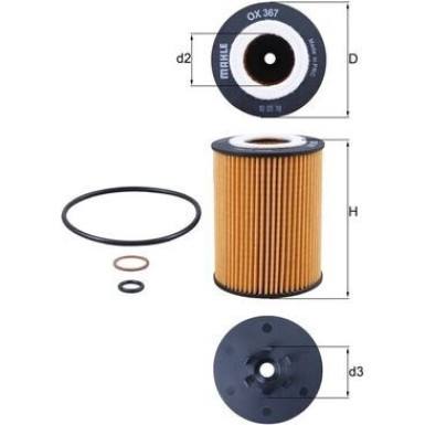 OX 367D Ölfilter