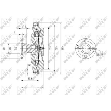 49580 Kupplung, Kühlerlüfter 49580 Kupplung, Kühlerlüfter