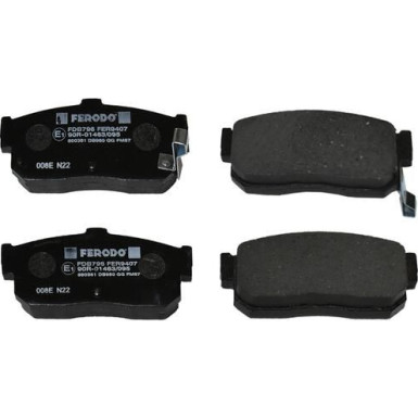 Ferodo | Bremsbelagsatz, Scheibenbremse | FDB796 Ferodo | Bremsbelagsatz, Scheibenbremse | FDB796