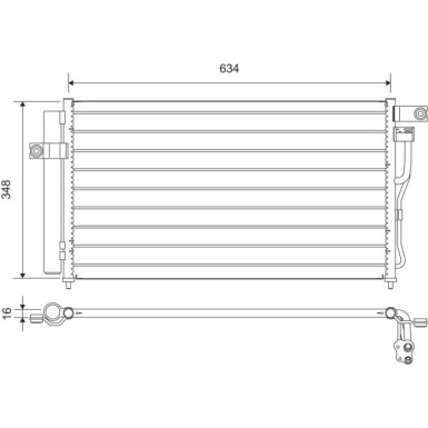 812668 Kondensator, Klimaanlage 812668 Kondensator, Klimaanlage