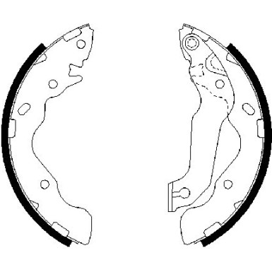 0 986 487 673 Bremsbackensatz 0 986 487 673 Bremsbackensatz