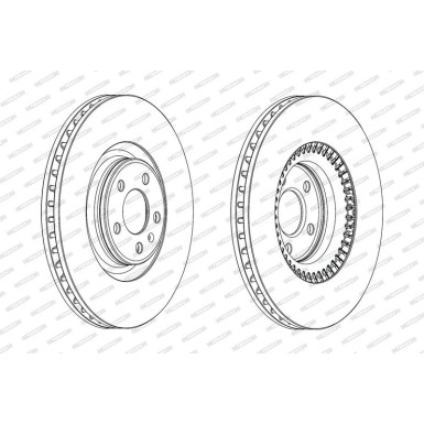 Ferodo | Bremsscheibe | DDF1987C-1
