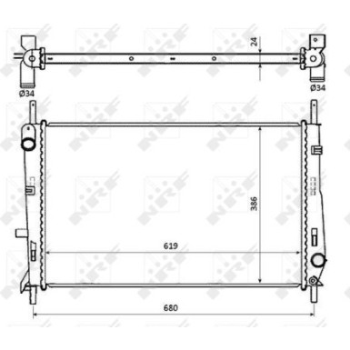 509528 Kühler, Motorkühlung EASY FIT