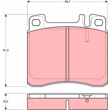 GDB1122 Bremsbelagsatz, Scheibenbremse GDB1122 Bremsbelagsatz, Scheibenbremse