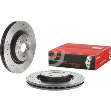 Brembo 2 x BREMBO Bremsscheibe PRIME LINE - UV Coated 09.C828.11