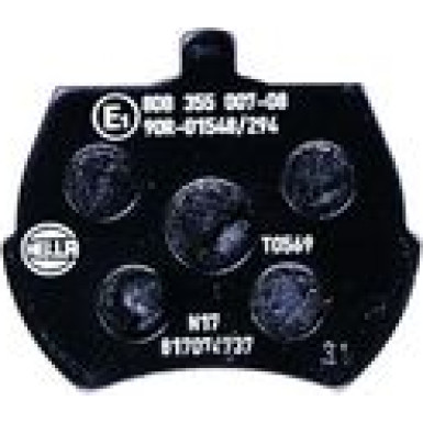 Hella | Bremsbelagsatz, Scheibenbremse | 8DB 355 007-081