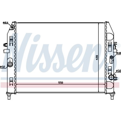Nissens | Kühler, Motorkühlung | 68527