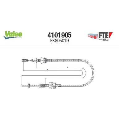 4101905 Seilzug, Kupplungsbetätigung 4101905 Seilzug, Kupplungsbetätigung