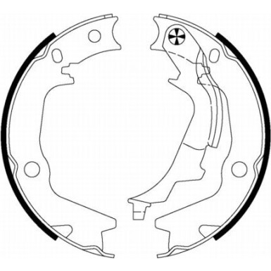 91070300 Bremsbackensatz, Feststellbremse