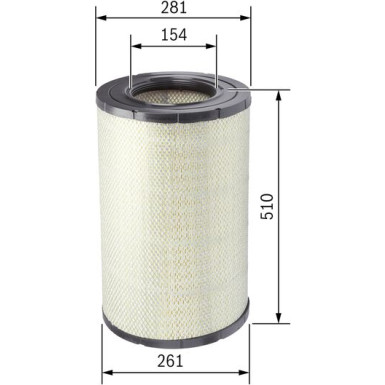BOSCH F 026 400 514 Luftfilter