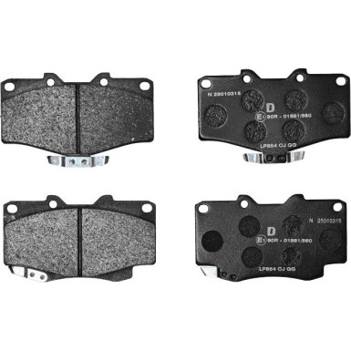 Delphi | Bremsbelagsatz, Scheibenbremse | LP854