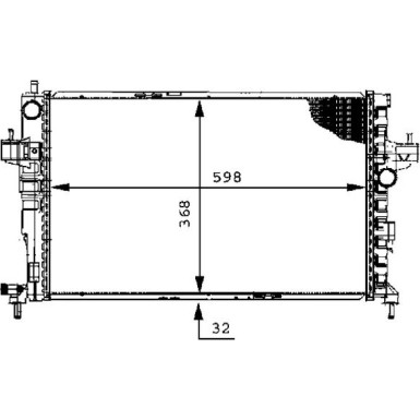 Mahle | Kühler, Motorkühlung | CR 391 000S
