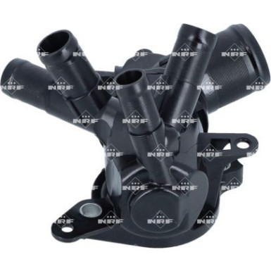 NRF 725332 Kühlwasserthermostat Öffnungstemperatur: 93°C, mit Dichtringen, mit Sensor, mit Gehäuse