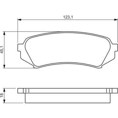 0 986 424 641 Bremsbelagsatz, Scheibenbremse
