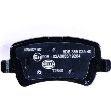 Hella | Bremsbelagsatz, Scheibenbremse | 8DB 355 025-401