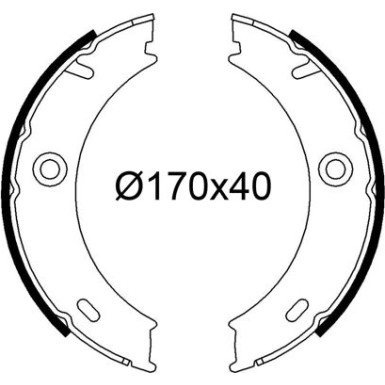 564289 Bremsbackensatz