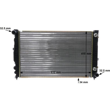 CR 648 000S Kühler, Motorkühlung BEHR