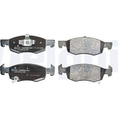 LP3163 Bremsbelagsatz, Scheibenbremse