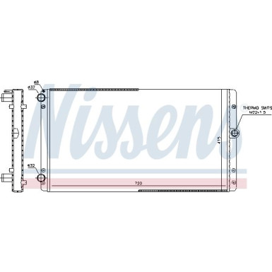 Nissens | Kühler, Motorkühlung | 65301