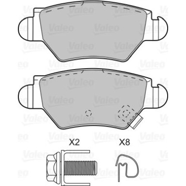 598926 Bremsbelagsatz, Scheibenbremse
