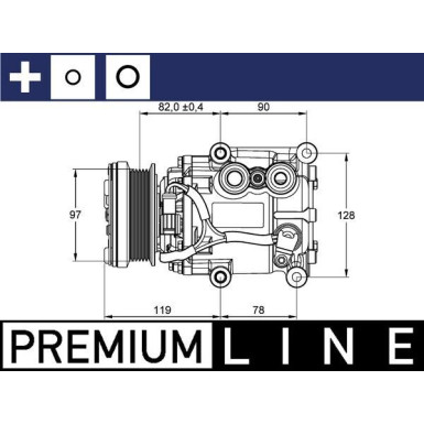 Mahle | Kompressor, Klimaanlage | ACP 22 000P