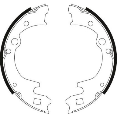 GS8428 Bremsbackensatz